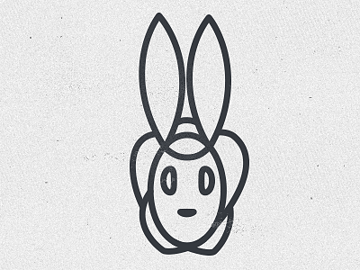 Woodland Series Update illustration line rabbit simple woodland