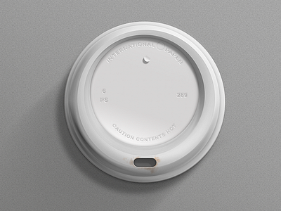 Fuel for the Day coffee cup lid photoshop warmup