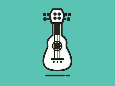 Guitar icon illustration simple