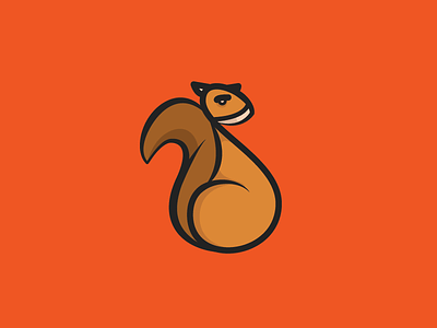 Squirl Logomark icon illustration illustrator logo logomark squirl squirrel