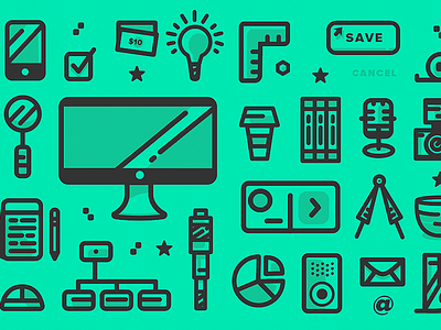 MakeTime UX & Manufacturing Icon Pattern