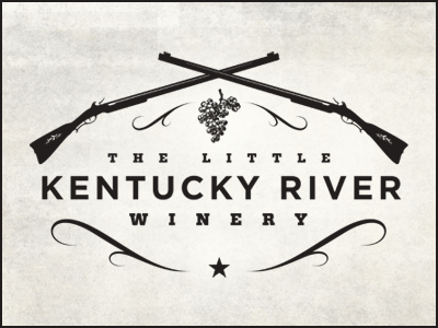 The Little Kentuky River Winery Logo branding little kentucky river logo winery