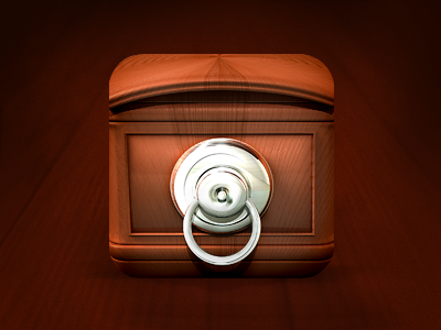 My Drawer App Icon app chest chrome handle drawer icon mocura wooden