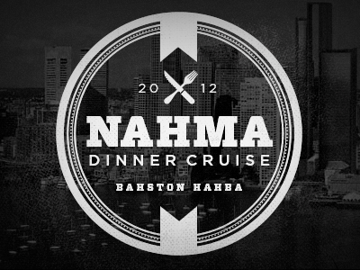 NAHMA 2012 Dinner Cruise Logo black and white cruise dinner logo