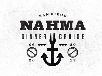 NAHMA Dinner Cruise 2013 branding logo mark typeography