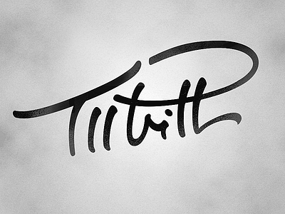 Signature custom type scripty signature todd pritts typography