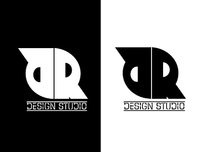 AR Design Studio Logo in B/W branding design icon logo vector
