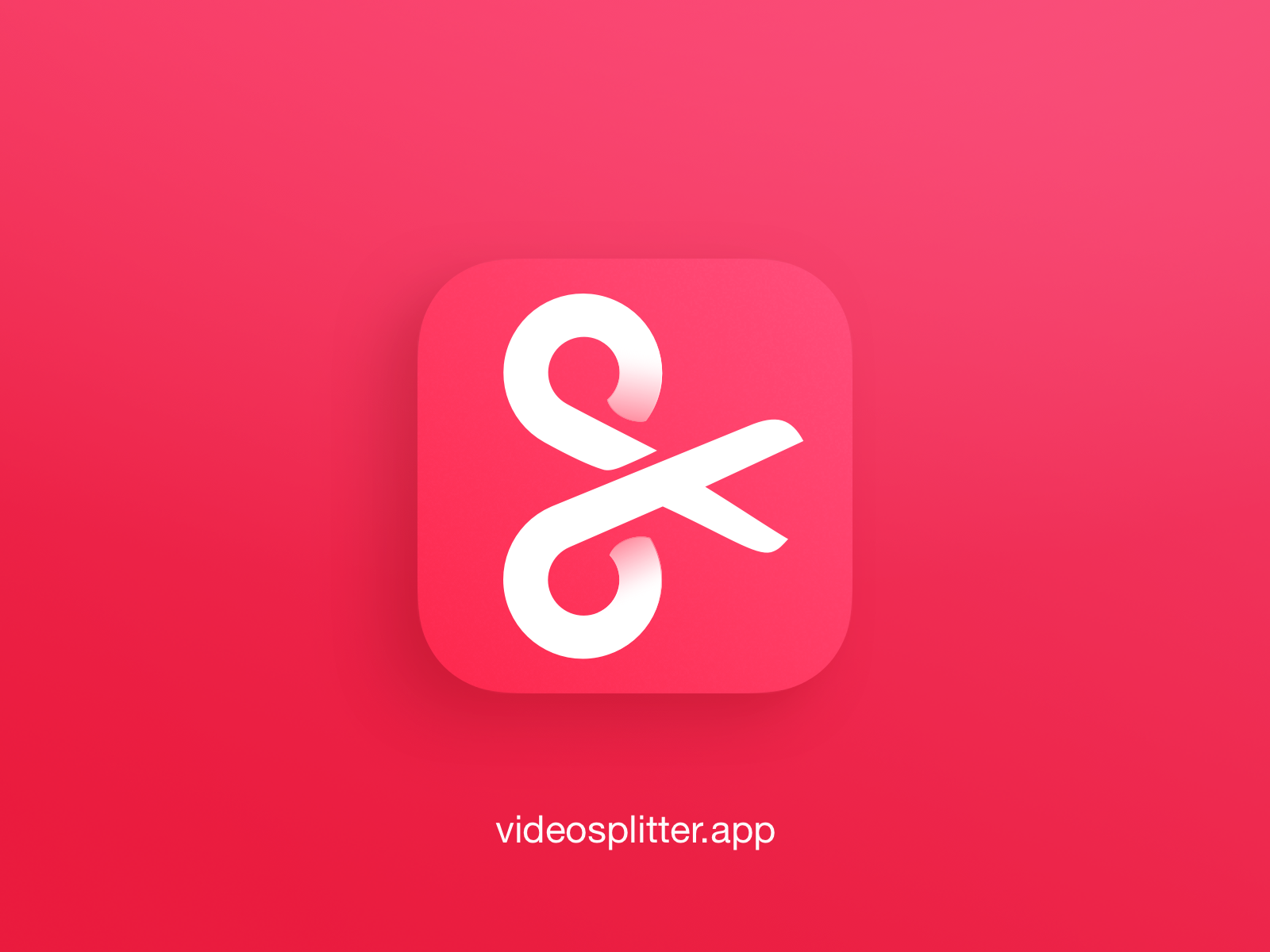 Infinity Scissor App Logo Concept for a Video Splitter App by Dino on