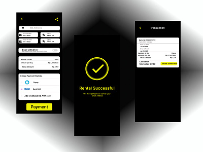 Rental car 3d graphic design ui