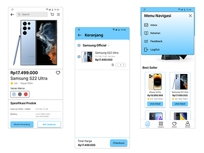 Dashboard - Cart - Navigation