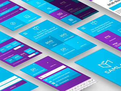 Mobile UI – Samla design identity mobile ui ux