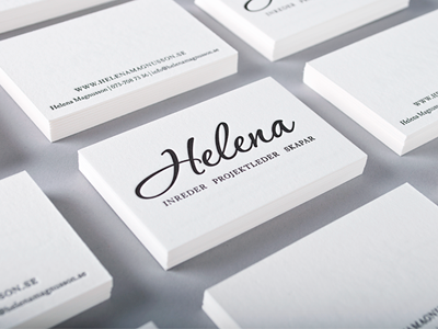 Letterpress business card