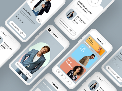 Fashion App Design branding graphic design ui