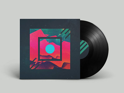 Receiver Album Art abstract album art design mockup retro vibe
