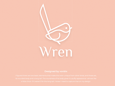 Wren Logo bird icon bird logo wren
