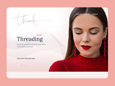 Threading landing page exploration clean feminine threading