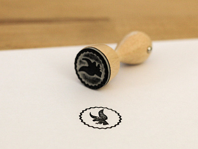 Vortrieb Stamp eagle logo paper seal stamp
