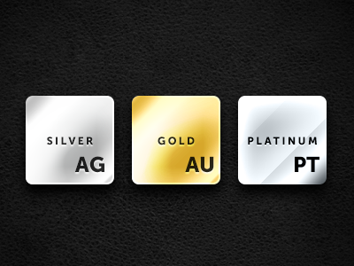 InstaDM Badges badge gold ios metal metallic platinum silver