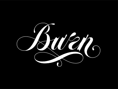 Lettering "Burn" calligraphy calligraphy artist calligraphy logo clean design graphic design lettering lettering logo logo simple typography
