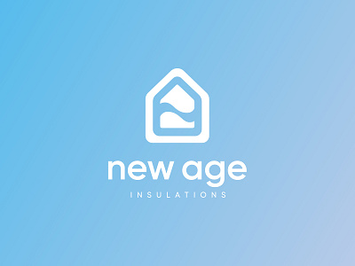 A logo for an insulation company brand branding clean design flat graphic graphic design identity identity design insulation light logo material simple