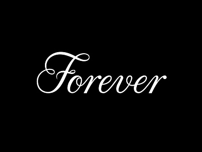 Lettering "Forever" brand branding clean graphic letter lettering lettering art lettering logo lettermark letters logo modern typography
