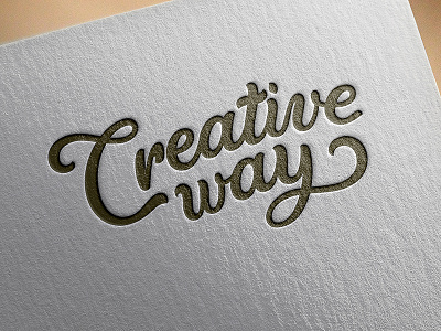 Lettering logo for art shop