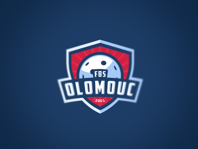 FBS Olomouc ball crest czech republic floorball logo olomouc sport