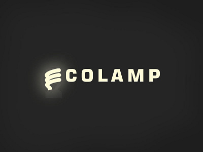 Ecolamp Brand black brand branding concept icon identity logo minimal type typography