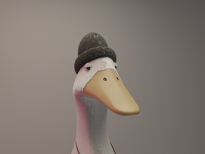 Duckson 3d blender character modeling