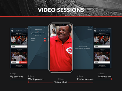 Vidsig session design interface logo session sport app ui ux video web design