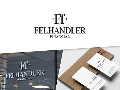 Felhandler Financial Branding business card businesscard financial financial advisor logo serif font
