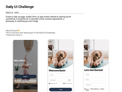 Sign UP Page Daily UI Challenge #001 app dailyui design signup typography ui ux visualdesign
