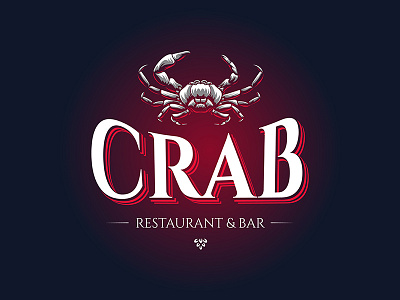 Crab Restaurant & Bar engraved logo design bar branding brand identity branding crab design emblem engrave engraved graphic graphic design identity illustration logo logo design logo design branding logotype mascot restaraunt vector vintage