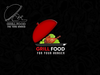 Grill Food branding food logo graphic design grill food grillfood logo hotel food logo logo design photoshop design ui
