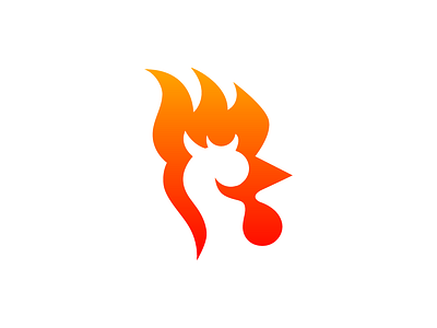 Hot Chicken branding design icon logo minimal vector