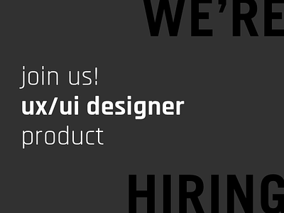 Hiring ux/ui designer! app berlin berlin start up hiring jobs mobile product start up ui ux