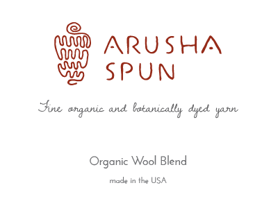 Arusha Spun branding earth friendly logo organic yarn