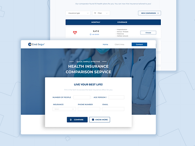 Health Insurance Service - Form and Results