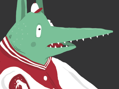 AMATEUR MAGAZINE amateur magazine baseball dinosaur illustration monster