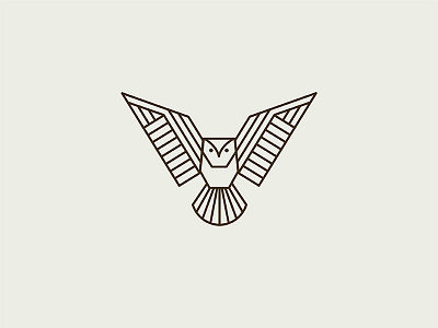 Geometric Owl animal branding icon identity illustration logo mark owl symbol