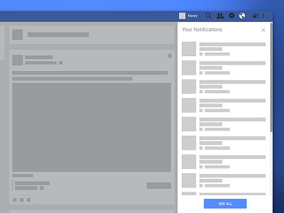 Facebook Redesign: Getting Some TLC adobe concept design desktop facebook interface mockup redesign ui user experience xd