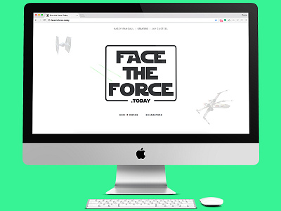 A new year. A new movie. A new design. design hero logo responsive service star wars ui update ux website