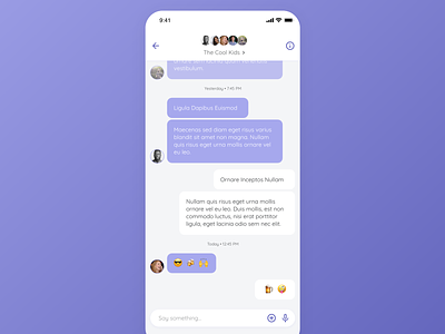Daily UI Design: GroupChat app app design clean concept design inspiration interface ios material design mobile mockup product design ui user experience user interface ux
