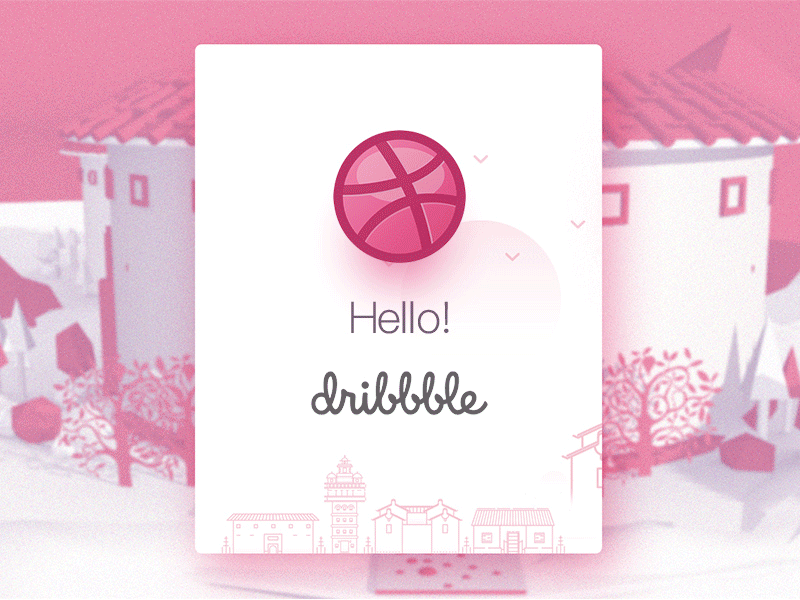 Hello Dribbble! 3d 4d architecture cinema gif