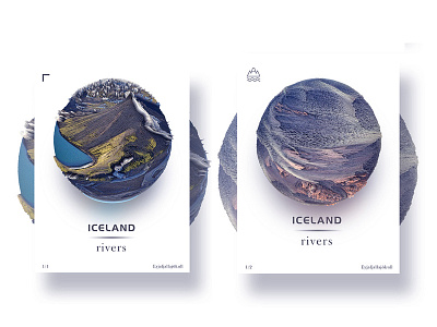Iceland rivers -1（Eyjafjallajökull） 3d art c4d graphical iceland scenery