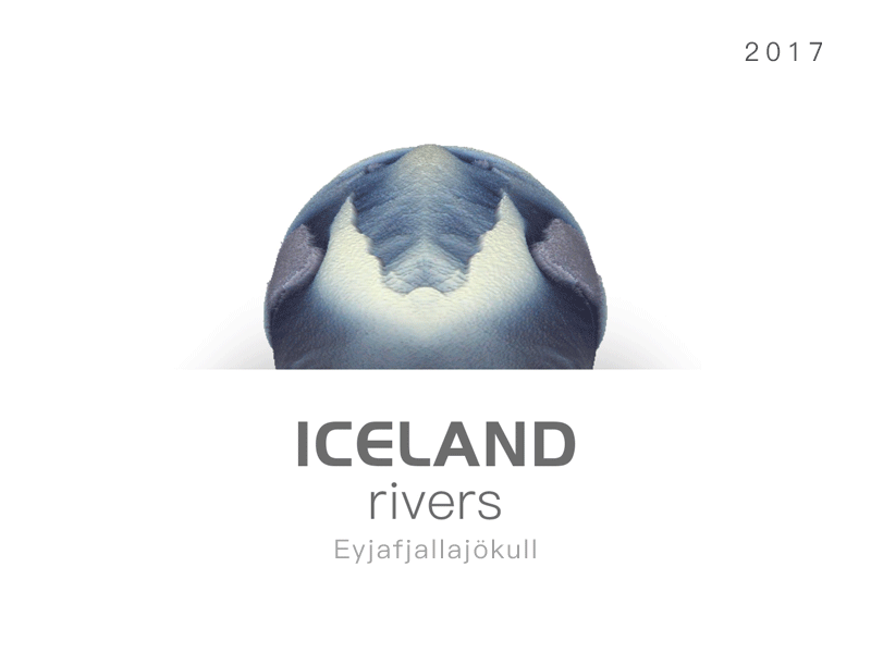 Iceland rivers -GIF（Eyjafjallajökull） 3d art c4d gif graphical iceland scenery
