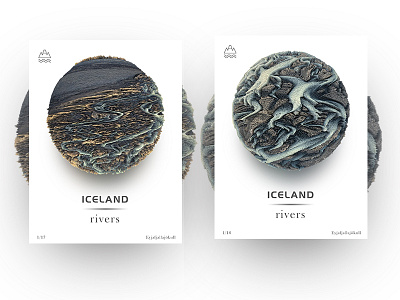 Iceland rivers - 9（Eyjafjallajökull） 3d art c4d graphical iceland scenery
