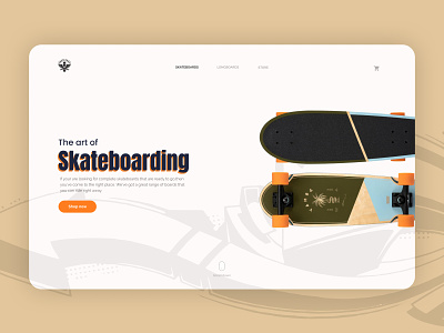 skateboard online store graphic graphicdesign illustation online store onlineshop photography skateboard skateboard store skateboarding typography ui website website concept website design websites