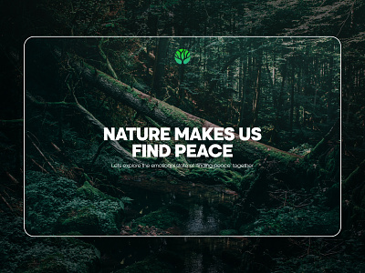 Nature space branding forest graphic design greenery landscaping logo naturewebsite ui website