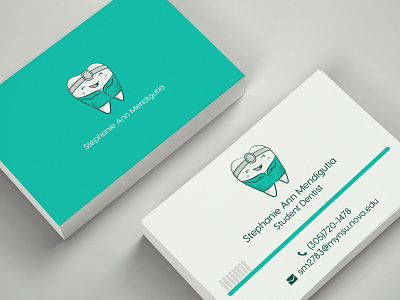 Dental logo business card business card design cute logo cute tooth dental dental logo dentistry fun logo logo logodesign